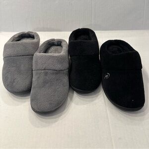 2- ISOTONER Microterry Holdback Women’s Slide Slippers Memory Foam - Size 8.5-9
